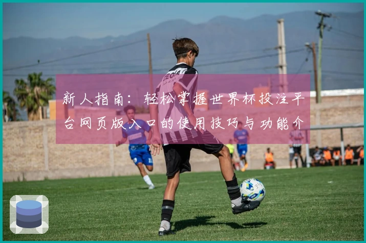 新人指南：轻松掌握世界杯投注平台网页版入口的使用技巧与功能介绍