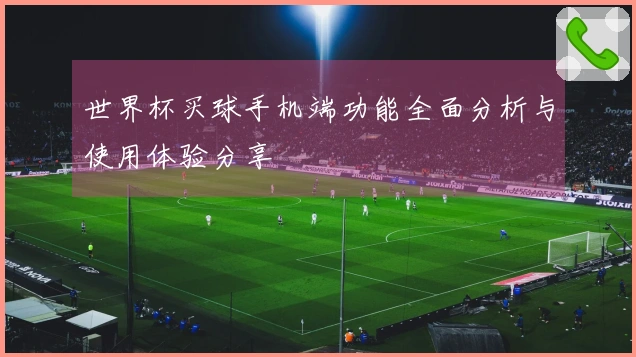 世界杯买球手机端功能全面分析与使用体验分享